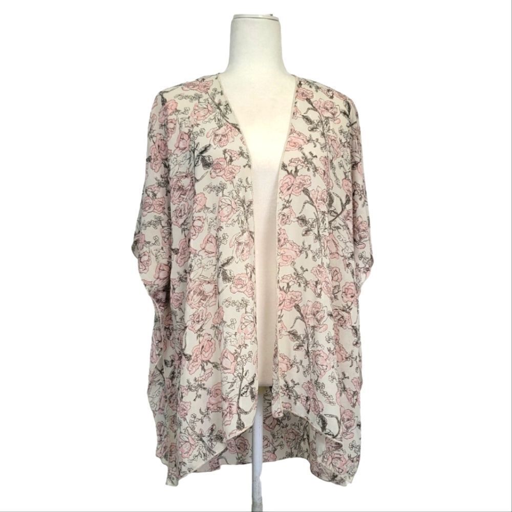 Poetry one size floral print kimono